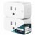 Linkind Matter Smart Plug, Work with Apple Home, Siri, Alexa, Google Home, SmartThings, Smart Outlet 15A/1800W Max, Smart Home Automation, APP Remote Control,Timer&Schedule, 2.4G Wi-Fi Only, 2 Pack