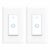 Wifi Smart Switch, Wifi Light Switch 2 Packs, Compatible with Alexa and Google Home, App Remote Control with Timing Funtion, No Hub Required (Neutral Wire Required)