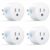 Smart Plug, LIMITNIU Alexa Plug, Smart Home Plugs That Work with Alexa and Google Home, Smart Outlet Compatible with Smart Life App, Remote Control and Timer, 2.4GHz WiFi Only, 4-Pack