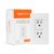 Amazon Basics Smart In-Wall Outlet with 2 Individually Controlled Outlets, Tamper Resistant, 2.4 GHz Wi-Fi, Works with Alexa Only, 4.57*2.80*1.85 inches