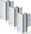 3PACK Home Security Door Reinforcement Lock Childproof, Add High Security to Home Prevent Unauthorized Entry, Aluminum Construction Finish, Silver