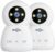 Hiseeu Indoor Security Camera, 2.4G/5G 5MP Baby Monitor Pet Camera for Home Security, PTZ 360°, Auto Tracking, 2 Way Audio, Night Vision, PIR Detection, Local Storage, 2PCS