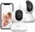 blurams Security Camera 2K, Baby Monitor Dog Camera 2PCS for Home Security w/Smart Motion Tracking, Phone App, IR Night Vision, Siren, Compatible with Alexa & Google Assistant & IFTTT, 2-Way Audio