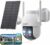 ieGeek Security Cameras Wireless Outdoor, 2K Solar WiFi Camera for Home Security System, Battery Powered Surveillance Cam with Solar Panel, 360° PTZ Color Night Vision, Motion Sensor, Works with Alexa