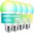 Matter Smart Light Bulbs 100W Equivalent 1350LM, Compatible with Alexa/Siri/Apple Home/Google Home/SmartThings, 11W A19 E26 WiFi Color Changing Bulb,2.4GHz WiFi Only, ETL Listed, 4PCS