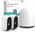 WUUK 2K Security Camera Wireless Outdoor System, 2-Cams Kit, Homebase Support Up to 8 Cams, Home Cam with 240 Days Battery Life, AI Humanoid Alerts, IFTTT, Alexa/Google Home Compatible, No Monthly Fee