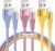 iPhone Charger 3Pack 10FT Apple MFi Certified Lightning Cable Fast Charging iPhone Charger Cord Compatible with iPhone 14 13 12 11 Pro Max XR XS X 8 7 6 Plus SE and More – Colorful