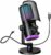 FIFINE Gaming PC Microphone, USB Streaming Microphone with Game Chat Balance, Computer Condenser Desktop RGB Mic with Mute Button, Noise Cancellation for Podcast/Twitch/Discord-AMPLIGAME AM6