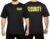 First Class Men’s Tactical Security T Shirt, Regular Fit Short Sleeves Silkscreen Security Text on Front and Back