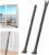 Upgraded Door Security Bar & Sliding Patio Bar, Heavy Duty Stoppers Adjustable Jammer for Home, Apartment, Travel (2 Pack,Black)