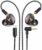 Vibes 201C Wired Earbuds in-Ear Headphones, USB C to 3.5mm Adapter & Braided Cord, Noise Isolating Bass Driven Earphones, Carry Case, Ear Buds Tips, 3.5mm Jack (Clear Brown, No Mic)