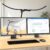 Architect Desk Lamp with Curved Light Bars, 33 Inches Long Bright LED Desk Lamp with Clamp, 24W Dimmable Desk Light for Home Office Tall Swing Arm Table Light for Computer