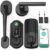 Smart Front Door Lock Set: WiFi Deadbolt Hornbill Smart Lock, 11-in-1 Keyless Entry Keypad Door Lock with Handle,Alexa Fingerprint Door Lock for Front Door,Remote Bluetooth Electronic Lock,Matte Black