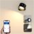 Smart Wall Sconces, Koopala LED Wall Mounted Lamps with 3 Lighting&RGB&Ambiance Mode, APP&Touch Control, Stepless Dimming, 360°Rotate, Cordless Wall Light with Rechargeable Battery for Reading Bedside