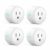 Aoycocr Smart Plug 4-Pack, Bluetooth Wi-Fi Smart Outlet for Smart Home, Remote Control Lights and Devices from Anywhere, No Hub Required, ETL Certified