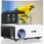 4K Projector with Wifi 6 and Bluetooth,ABoolon P6 1000 ASIN Outdoor Movie Projector with 500″Display,6D Keystone Correction,50%Zoom,PPT,Native 1080P Projector 4K Compatible TV Stick,iOS,Android,Win