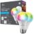 GE Lighting CYNC Smart LED Light Bulbs, Color Changing, Bluetooth and Wi-Fi, Works with Alexa and Google Home, A19 Bulbs (2 Pack)