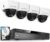 Amcrest 4K 8CH Security Camera System w/ 4K (8MP) NVR, (4) x 4K (8-Megapixel) IP67 Weatherproof Metal Dome POE IP Cameras (3840×2160),Pre-Installed 2TB Hard Drive, NV4108E-HS-IP8M-2493EW4-2TB (White)