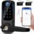 Smart Door Lock with Handle: Keyless Entry Door Lock for Front Door -Fingerprint Smart Lock -Digital Door Lock with Keypad-Biometric Door Lock-Smart Lock for Home, Apartment, Office