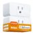 Smart Plug WiFi Outlet Work with Apple HomeKit, Siri, Alexa, Google Home, Refoss Smart Socket with Timer Function, Remote Control, No Hub Required, 15A, 2 Pack