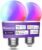 Light Bulbs with Matter, Smart Light Bulbs, WiFi Led Light Bulb Works with Alexa/Google Home/Apple Home/SmartThings, Hub Required, Smart Bulb, Color Changing Light Bulb, A19, E26, 2 Packs