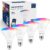 Smart Light Bulbs 75W Equivalent, 1100lm 11W BR30 Flood Light Bulbs Work with Alexa and Google Home, 2700-6500K+RGB Can Recessed Light Bulbs with E26 Base, No Hub Required, 2.4GHz WiFi Only, 4PCS