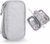 Small Cable Organizer Bag, Charger Organizer Case Pouch for Travel Accessories & Electronics (Small, Light Grey)