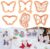 Puocaon Monarch Butterfly Clay Cutters – 6 Shapes Embossed Polymer Clay Cutters for Earrings, Butterfly Clay Cutters for Polymer Clay Jewelry Making, Spring Butterfly Cutter for Clay Earring