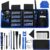 142 IN 1 Professional Computer Repair Tool Kit, Precision Screwdriver Set with 120 Bits Magnetic Repair Tool Kit for iPhone, MacBook, Computer, Laptop, PC, Tablet, PS4, Game Console, and Others