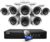 ANNKE 5MP Lite Wired Security Camera System with AI Human/Vehicle Detection, H.265+ 8CH Surveillance DVR with 1TB Hard Drive and 8 x 1080p HD Outdoor CCTV Camera, 100 ft Night Vision, Remote Access