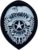 (1) Security Officer Badge Patch Chest, (Iron-ON), Oval, Shoulder Silver/ Black, 2-3/4 x 3-3/4″