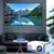 2024 New Smart Projector Outdoor Movie Projector Home Movie Phone Projector Gaming Projector Gift for Kids Adults