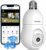 4G LTE Cellular Light Bulb Security Camera,360°2K Security Cameras Wireless Outdoor Indoor 4MP Full Color Day and Night,Motion Detection, Audible Alarm,Easy Installation,Compatible with Alexa