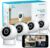 4MP 2K Security Cameras Outdoor Indoor Wired,IP65, Starlight Sensor & 100 Ft Night Vision,Motion/Person Detection,2-Way Audio/Spotlight,US Cloud,Compatible With Alexa,iOS & Android & Web Access