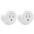 GHome Smart Mini Plug Compatible with Alexa and Google Home, WiFi Outlet Socket Remote Control with Timer Function, Only Supports 2.4GHz Network, No Hub Required, ETL FCC Listed (2 Pack), White