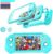 Switch Lite Case Protective Case for Nintendo Switch Lite, Feerne Full Protection TPU Shockproof Case Cover for Nintendo Switch Lite Skin with Built-in Screen Protector & Joystick Caps, Turquoise