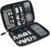 BAGSMART Electronics Organizer Travel Case, Small Cable Organizer Bag for Essentials, Tech Organizer as Accessories, Cord Organizer for Phone, Power Bank, SD Card, Black