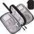 Electronics Accessories Organizer Bag, Portable Tech Gear Phone Accessories Storage Carrying Travel Case Bag for Charger USB Cables SD Memory Cards Earphone Flash Hard Drive – Black