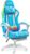 RGB Gaming Chair with Massage and LED Lights Ergonomic Computer Chair with Footrest High Back Reclining Video Game Chair with Adjustable Lumbar Support Light Blue and White