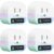 meross Matter Smart Plug Mini, FFS Easy Setup, 100% Privacy Smart Outlet, Compact Size, Support Apple Home, Alexa, Google Home with Schedule and Timer, App and Voice Control, 2.4G Wi-Fi Only (4 Pack)