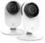 YI Pro 2K Home Security Camera, 2.4Ghz Indoor Camera with Person, Vehicle, Animal Smart Detection, Phone App for Baby, Pet, Dog Monitoring, Works with Alexa and Google Assistant 2Packs