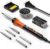 60W Adjustable Temperature Soldering Iron Kit – 9-in-1 With 5 Tips, Solder Wire Stand for Soldering and Repair