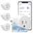 Eightree Smart Plug 5GHz & 2.4GHz, Smart Outlet WiFi Socket with APP Remote Control, Compatible with Alexa & Google Home, 4 Packs