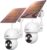 Hiseeu Solar Security Camera, 2PCS 4MP Wireless WiFi Camera Outdoor, PTZ 360° View, PIR Motion Detection, Color Night Vision, IP66, 2-Way Audio, 2.4G WiFi, No Monthly Fee