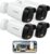 LaView 4K Security Camera Outdoor with Color Night Vision,8MP Wired Cameras for Home Security,IP65 Waterproof Camera, 24/7 Live Video,2 Way Talk,Cloud Storage/SD Slot,Compatible with Alexa(4 Pack)