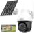 AOSU Solar Security Camera Wireless Outdoor System, 3K/5MP Battery Powered WiFi Camera for Home Security, Panoramic PTZ, Auto Tracking, Human/Vehicle Detection, Night Vision, Spotlights, 2-Way Talk