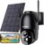 Solar Security Cameras Wireless Outdoor, 2K Battery Powered PTZ WiFi 3MP Security Camera for Home with Spotlight, PIR Motion Detection,Siren, Color Night Vision, 2-Way Talk, SD/Cloud Storage