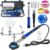 Soldering Iron Kit, High Power 100W Soldering Iron Fast Heating, Circuit Board Soldering Repair Tools with Magnifying Glass Soldering Helper, 12 in 1 Adjustable Digital Soldering Kit.