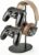 Controller and Headset Holder, Aluminum and Wood Gaming Controller & Headphone Stand for PS5 PS4 Xbox One Nintendo Switch, Universal Desk Game Accessories