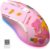 DAREU Pink Wireless Wired Gaming Mouse, Dual-Mode Rechargeable 7 Programmable Buttons,10K DPI,RGB and 7 Adjustable DPI Levels up to [150IPS] [1000Hz] for PC Notebook Mac(Lucky Bear)